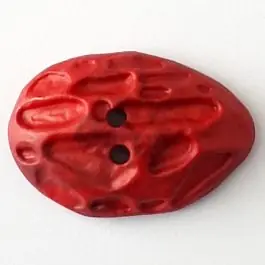 Polyamidknopf Mondlandschaft mit 2 Löchern – Größe: 40mm – Farbe: rot – Art.Nr. 408709 Preisreduziert