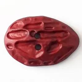 Top-Angebot Polyamidknopf Mondlandschaft mit 2 Löchern – Größe: 40mm – Farbe: rot – Art.Nr. 408710