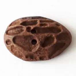 Solange Der Vorrat Reicht Holzknopf Mondlandschaft mit 2 Löchern – Größe: 40mm – Farbe: braun – Art.Nr. 420081