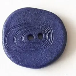 Schneller Versand Polyamidknopf unregelmäßig geformt mit 2 Löchern – Größe: 18mm – Farbe: blau – Art.Nr. 288705