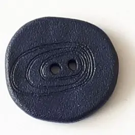 Rabatt Polyamidknopf unregelmäßig geformt mit 2 Löchern – Größe: 18mm – Farbe: marine – Art.Nr. 288706