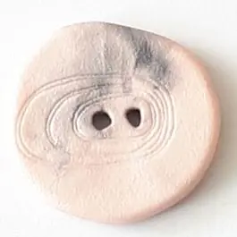 Rabatt Polyamidknopf unregelmäßig geformt mit 2 Löchern – Größe: 23mm – Farbe: pink – Art.Nr. 338720