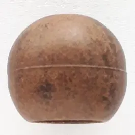 Kordelende aus echtem Holz – Größe: 18mm – Farbe: braun – Art.Nr. 261274 Gratis Versand