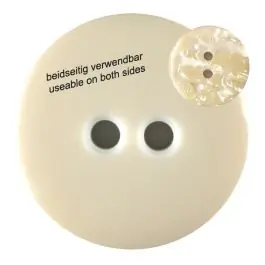 Premium Polyesterknopf marmoriert, beidseitig verwendbar mit 2 Löchern – Größe: 23mm – Farbe: beige – Art.Nr. 342801