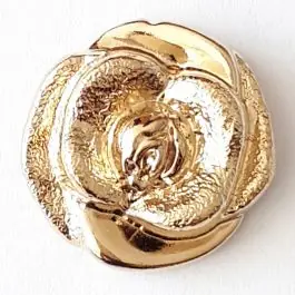 filigraner Rosenknopf mit Öse – Größe: 13mm – Farbe: gold – Art.Nr. 251577 Begrenztes Angebot