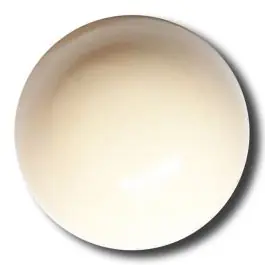 Sonderangebot glänzende konvexe Halbkugel mit Öse – Größe: 15mm – Farbe: beige – Art.Nr. 222826