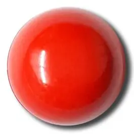 glänzende konvexe Halbkugel mit Öse – Größe: 18mm – Farbe: rot – Art.Nr. 242846 Begrenztes Angebot