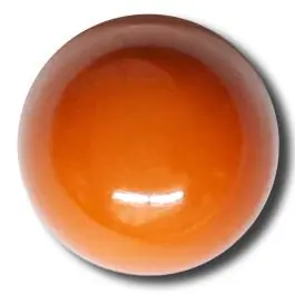 Bestpreis glänzende konvexe Halbkugel mit Öse – Größe: 18mm – Farbe: lachs / orange – Art.Nr. 242848