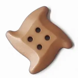 süßer Seesternknopf mit 4 Löchern – Größe: 28mm – Farbe: braun – Art.Nr. 332815 Original