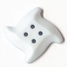 Bestpreis süßer Seesternknopf mit 4 Löchern – Größe: 23mm – Farbe: blau / hellblau – Art.Nr. 282803