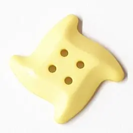 Neu Im Sortiment süsser Seesternknopf mit 4 Löchern – Größe: 23mm – Farbe: gelb / messing – Art.Nr. 282812