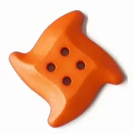 süsser Seesternknopf mit 4 Löchern – Größe: 32mm – Farbe: lachs / orange – Art.Nr. 372826 Exklusiv