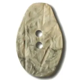 Finale Aktion Marmorierter Knopf in Tropfenform mit 2 Löchern – Größe: 32mm – Farbe: beige – Art.Nr. 372827