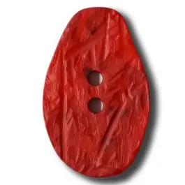 Marmorierter Knopf in Tropfenform mit 2 Löchern – Größe: 25mm – Farbe: rot – Art.Nr. 312827 Aktuell