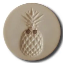 Preisreduziert Knopf mit Relief in Ananasform 2-Loch – Größe: 23mm – Farbe: beige – Art.Nr. 282815
