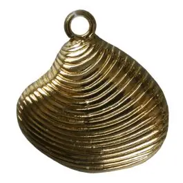 Muschel mit Öse – Größe: 16mm – Farbe: gold – Art.Nr. 270323 Neue Kollektion
