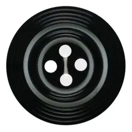 Polyesterknopf Lakritzschnecke, rund, 4 Loch – Größe: 23mm – Farbe: blau – Art.Nr. 250627 Handgefertigt