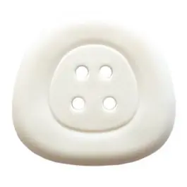 Polyamidknopf 4-Loch Trapez – Größe: 18mm – Farbe: weiß – Art.Nr. 281137 Top-Preis