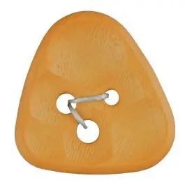 Saisonangebot Polyamidknopf 3-Loch Dreieck mit Waben – Größe: 20mm – Farbe: beige – Art.Nr. 283800