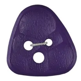 Polyamidknopf 3-Loch Dreieck mit Waben – Größe: 20mm – Farbe: lila – Art.Nr. 283804 Top-Seller