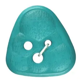 Polyamidknopf 3-Loch Dreieck mit Waben – Größe: 25mm – Farbe: grün – Art.Nr. 333810 Garantierte Lieferung