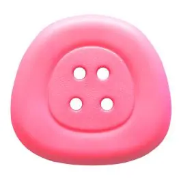 Neue Kollektion Polyamidknopf 4-Loch Trapez – Größe: 25mm – Farbe: rosa/pink – Art.Nr. 333823