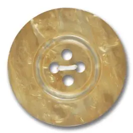 Schnäppchen Polyesterknopf 4-Loch Perlmuttimitation glänzend – Größe: 23mm – Farbe: beige – Art.Nr. 343800