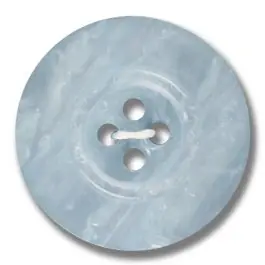 Preiswert Polyesterknopf 4-Loch Perlmuttimitation glänzend – Größe: 23mm – Farbe: hellblau – Art.Nr. 343802