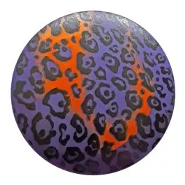 Bestseller Polyamidknopf Animal Print mit Öse – Größe: 28mm – Farbe: lila – Art.Nr. 363808