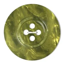 Polyesterknopf 4-Loch Perlmutimitation glänzend – Größe: 28mm – Farbe: grün – Art.Nr. 383807 Neuheit