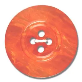 Polyesterknopf 4-Loch Perlmutimitation glänzend – Größe: 28mm – Farbe: orange – Art.Nr. 383811 Heißes Angebot