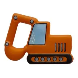 Bagger mit Öse – Größe: 28mm – Farbe: orange – Art.Nr. 341311 Abverkauf