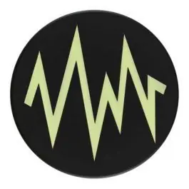 Garantierte Lieferung 2-lagiger schwarzer Knopf mit farbigem Zick-Zack und Öse – Größe: 18mm – Farbe: hellgrün – Art.Nr. 334816