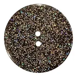 Knopf mit Glitter, 2-Loch – Größe: 28mm – Farbe: schwarz – Art.Nr. 400282 Neue Kollektion