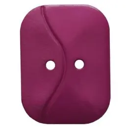rechteckiger Knopf mit Welle, 2-Loch – Größe: 32mm – Farbe: lila – Art.Nr. 374805 Kostenloser Versand