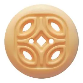 Knopf mit offenem Ornament, 2-Loch – Größe: 25mm – Farbe: beige – Art.Nr. 344840 Sofort Bestellen