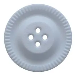 Knopf mit Zahnrad am Rand, 4-Loch – Größe: 23mm – Farbe: blau – Art.Nr. 334826 Kostenloser Versand