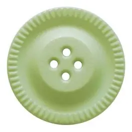 Knopf mit Zahnrad am Rand, 4-Loch – Größe: 23mm – Farbe: hellgrün – Art.Nr. 334829 Rabatt