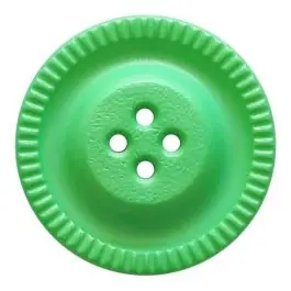 Ab Werk Knopf mit Zahnrad am Rand, 4-Loch – Größe: 23mm – Farbe: hellgrün – Art.Nr. 334830