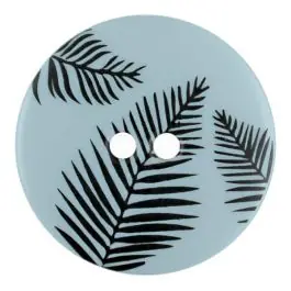 Jetzt Bestellen Knopf mit Blättern, 2-Loch – Größe: 25mm – Farbe: blau – Art.Nr. 344828