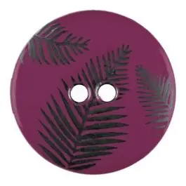 Knopf mit Blättern, 2-Loch – Größe: 25mm – Farbe: lila – Art.Nr. 344830 Heißes Angebot