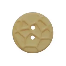 kleiner Knopf mit erhabenen Spinnennetzmuster, 2-Loch – Größe: 13mm – Farbe: beige – Art.Nr. 224801 Top-Qualität