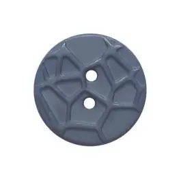 Angebot kleiner Knopf mit erhabenen Spinnennetzmuster, 2-Loch – Größe: 13mm – Farbe: blau – Art.Nr. 224808