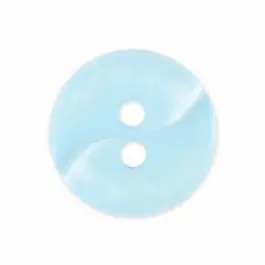 kleiner Polyamidknopf mit einer Welle und zwei Löchern – Größe: 13mm – Farbe: blau – Art.Nr. 225806 Solange Der Vorrat Reicht