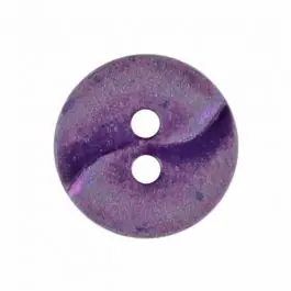 Versand Am Gleichen Tag kleiner Polyamidknopf mit einer Welle und zwei Löchern – Größe: 13mm – Farbe: lila – Art.Nr. 225811