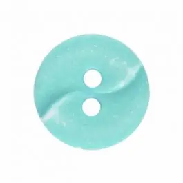 kleiner Polyamidknopf mit einer Welle und zwei Löchern – Größe: 13mm – Farbe: grün – Art.Nr. 225812 Preisknaller