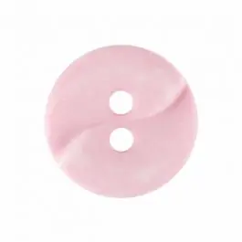 kleiner Polyamidknopf mit einer Welle und zwei Löchern – Größe: 13mm – Farbe: rosa – Art.Nr. 225817 Schnäppchen