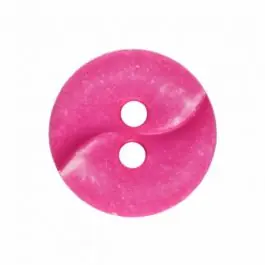 Gleich Bestellen kleiner Polyamidknopf mit einer Welle und zwei Löchern – Größe: 13mm – Farbe: rosa – Art.Nr. 225818