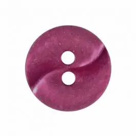 kleiner Polyamidknopf mit einer Welle und zwei Löchern – Größe: 13mm – Farbe: weinrot – Art.Nr. 225823 Original