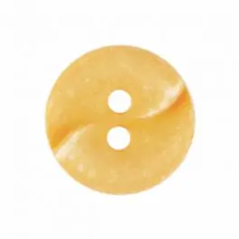 kleiner Polyamidknopf mit einer Welle und zwei Löchern – Größe: 13mm – Farbe: gelb – Art.Nr. 225826 Gleich Bestellen